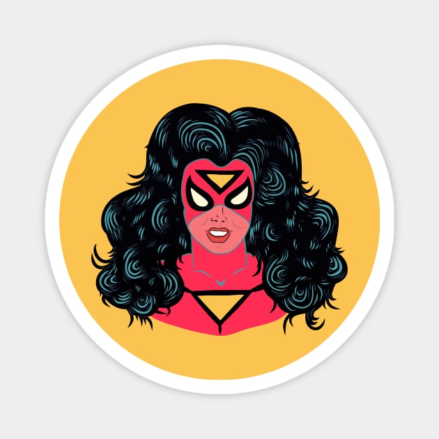 Classic Spider Woman Magnet by soundhorn